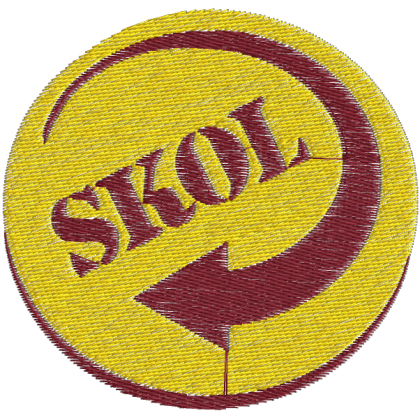 Matriz de Bordado Marca de Cerveja Skol